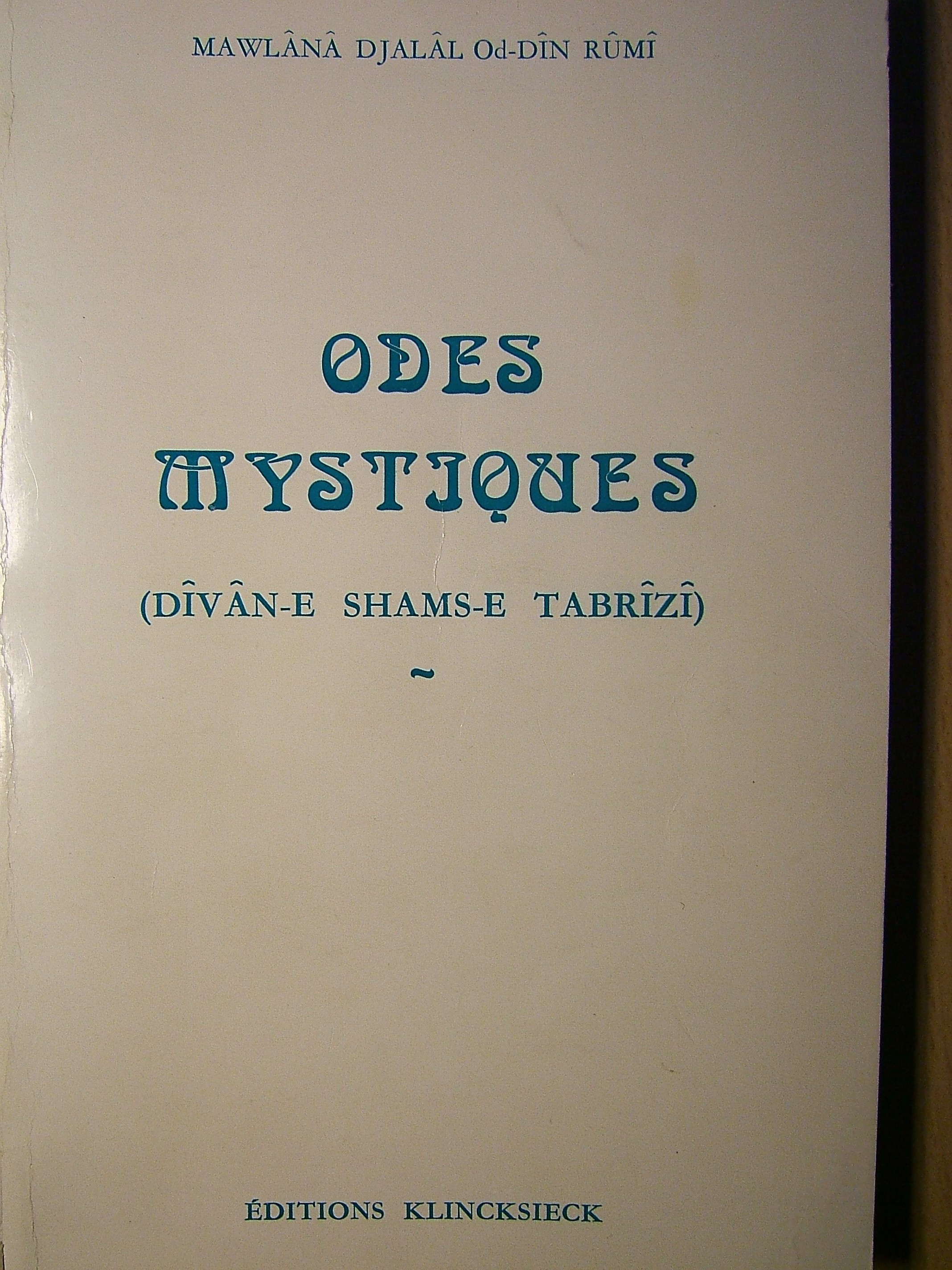 Rumi Odes mystiques